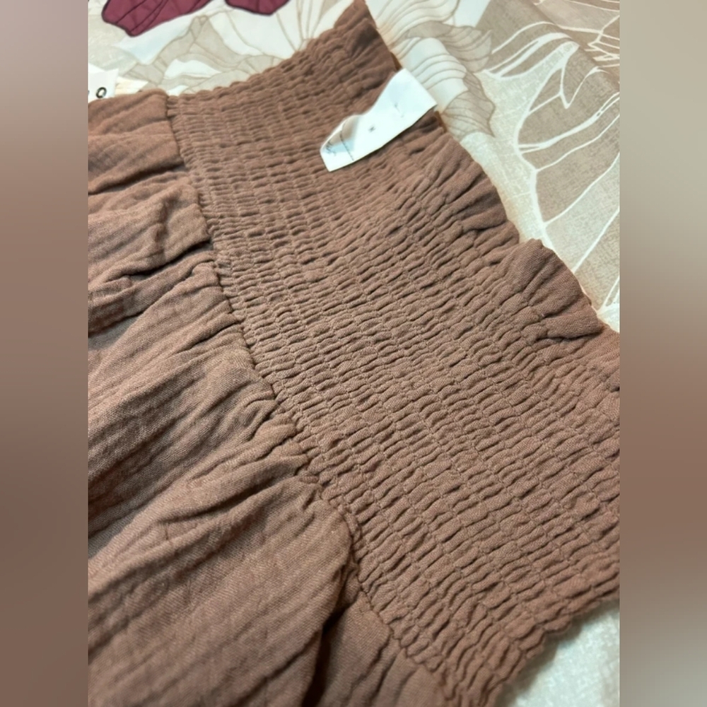 Brown Ruffled Skirt - Picture 4 of 4